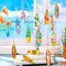 36 Pcs Summer Wood Hanging Ornaments for Tree Summer Tree Decorations Hawaiian Beach Wooden Pendant Decorations with String for Luau Party Supplies(Surfboard)